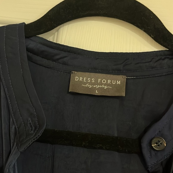 Dress Forum Maxi Dress Navy Long Sleeve - Picture 3 of 4